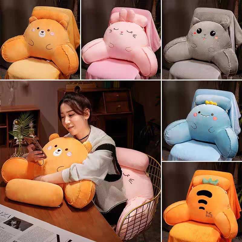Μαξιλάρι πλάτης λούτρινο - 571213 - Orange Bear