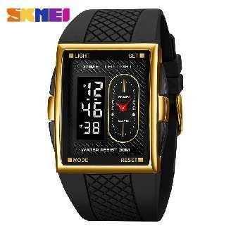 Ψηφιακό/αναλογικό ρολόι χειρός - Skmei - 2213 - Black/Gold/Black