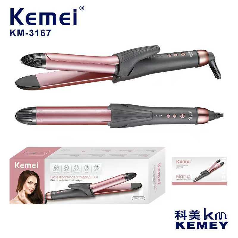 Ισιωτική & μπουκλιέρα μαλλιών - 2in1 - KM-3167 - Kemei ΥΓΕΙΑ - ΟΜΟΡΦΙΑ & Fitness>Είδη κομμωτηρίου>Ισιωτικές μαλλιών και ηλεκτρικές βούρτσες