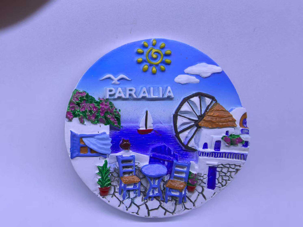 Τουριστικό μαγνητάκι Souvenir - Σετ 12pcs - Paralia - 678424