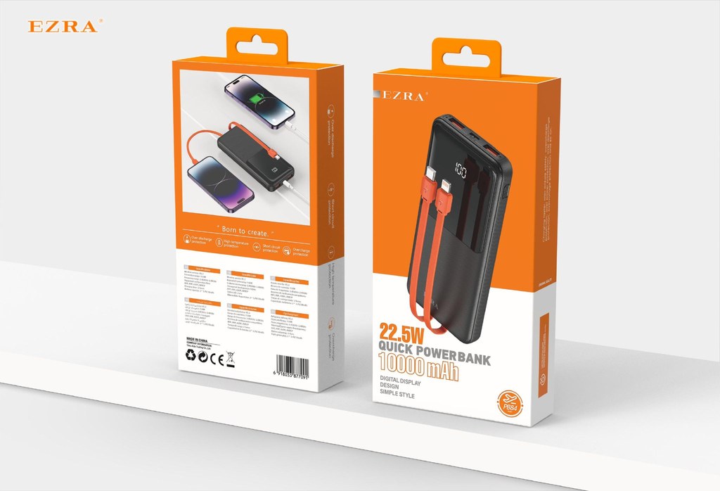 Ezra PB84 Power Bank 10000mAh 22.5W Quick Charge