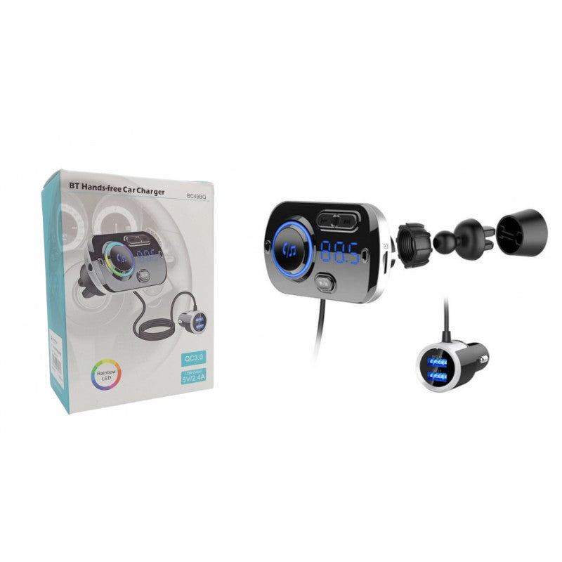 FM TRANSMITTER BLUETOOTH ΑΥΤΟΚΙΝΗΤΟΥ XD-03131 AUTO/MOTO > ΑΞΕΣΟΥΑΡ AUTO/MOTO > ΦΟΡΤΙΣΤΕΣ ΑΥΤΟΚΙΝΗΤΟΥ
