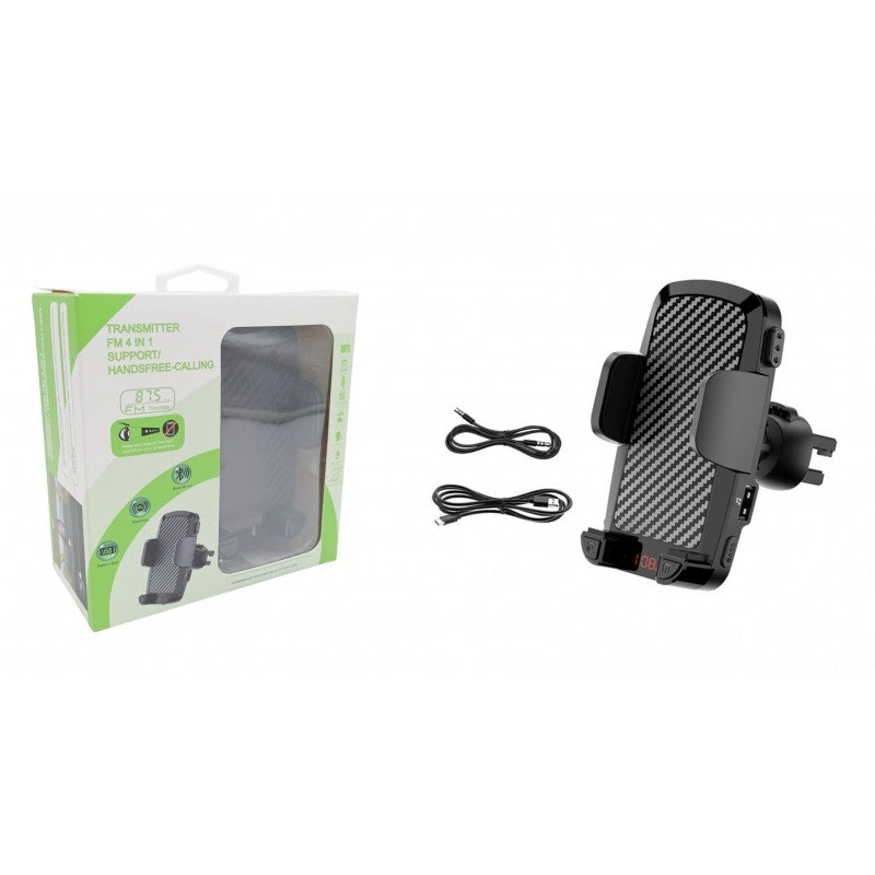 FM TRANSMITTER BLUETOOTH ΑΥΤΟΚΙΝΗΤΟΥ XD-03360 AUTO/MOTO > ΑΞΕΣΟΥΑΡ AUTO/MOTO > ΒΑΣΕΙΣ ΚΙΝΗΤΩΝ & ΠΟΤΗΡΙΩΝ