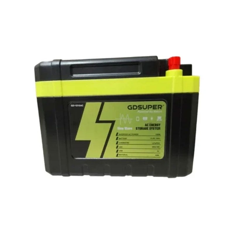 GDSUPER ΦΟΡΗΤΟ ΣΥΣΤΗΜΑ ΑΠΟΘΗΚΕΥΣΗΣ ΕΝΕΡΓΕΙΑΣ 100W AC 12V GD-1215AC