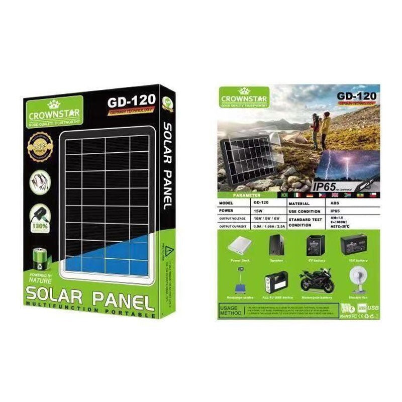 GDSUPER ΗΛΙΑΚΟΣ ΦΟΡΤΙΣΤΗΣ ΦΟΡΗΤΩΝ ΣΥΣΚΕΥΩΝ IP65 15W GD-120