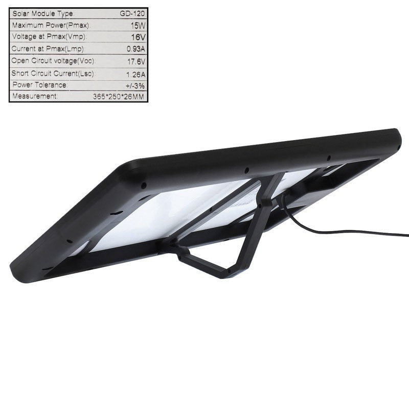 GDSUPER ΗΛΙΑΚΟΣ ΦΟΡΤΙΣΤΗΣ ΦΟΡΗΤΩΝ ΣΥΣΚΕΥΩΝ IP65 15W GD-120