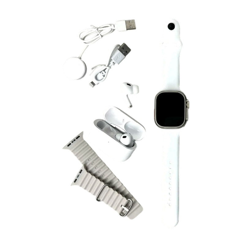 HR5 ULTRA 3 ΣΕΤ SMARTWATCH ΜΕ ΟΘΟΝΗ AMOLED, 2 ΛΟΥΡΑΚΙΑ & ΑΣΥΡΜΑΤΑ ΑΚΟΥΣΤΙΚΑ JG-06802 ΚΕΝΤΡΙΚΟ > ΤΗΛΕΦΩΝΑ ΚΑΙ ΑΞΕΣΟΥΑΡ > SMARTWATCHES