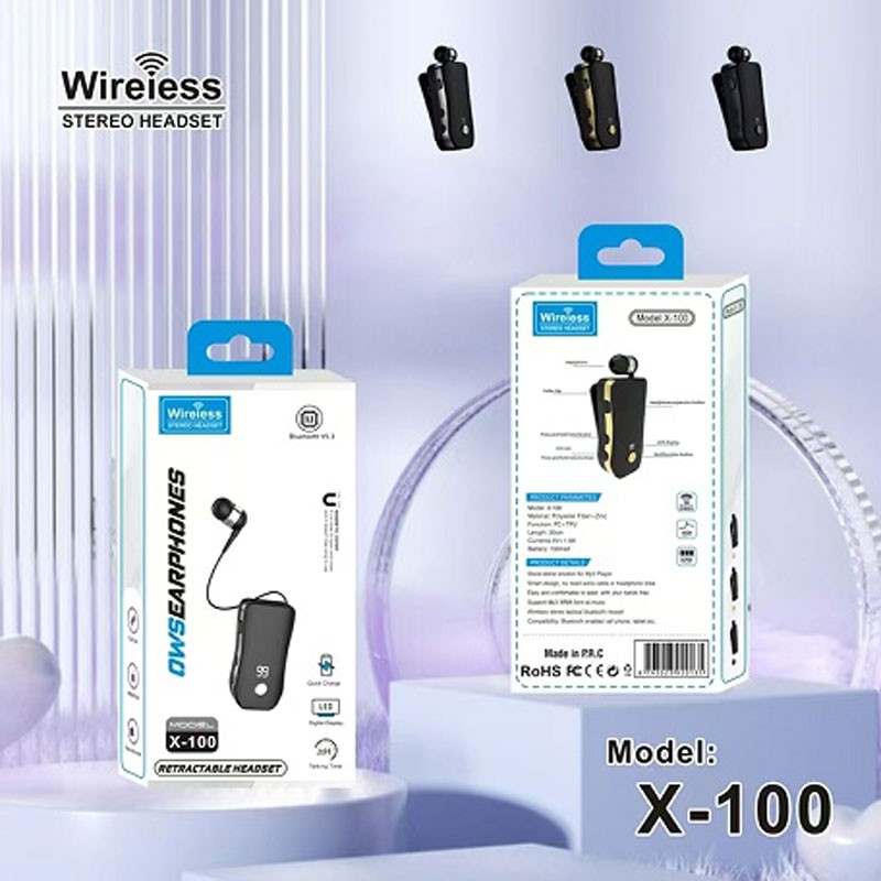 IN-EAR HANDSFREE BLUETOOTH ΑΚΟΥΣΤΙΚΟ ΠΕΤΟΥ WY-X-100 ΚΕΝΤΡΙΚΟ > ΤΗΛΕΦΩΝΑ ΚΑΙ ΑΞΕΣΟΥΑΡ > ΑΚΟΥΣΤΙΚΑ ΚΙΝΗΤΩΝ