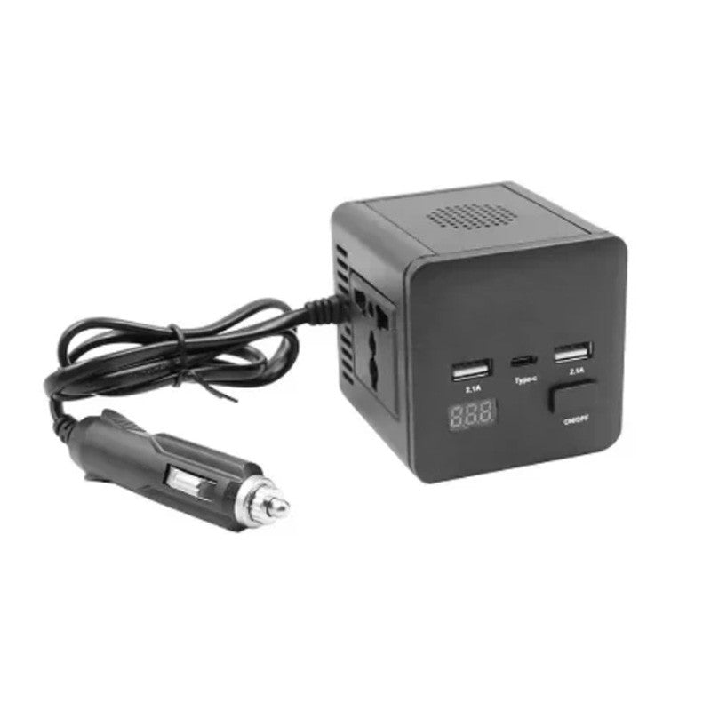 INVERTER ΑΥΤΟΚΙΝΗΤΟΥ 150W ΑΠΟ 12/24V DC ΣΕ 220V AC ΜΕ 2xUSB RLG-743 AUTO/MOTO > ΕΡΓΑΛΕΙΑ AUTO/MOTO
