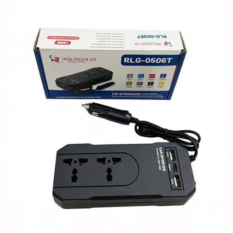 INVERTER ΑΥΤΟΚΙΝΗΤΟΥ 150W ΑΠΟ 12/24V DC ΣΕ 220V AC ΜΕ 2xUSB & TYPE-C RLG-0506T AUTO/MOTO > ΕΡΓΑΛΕΙΑ AUTO/MOTO