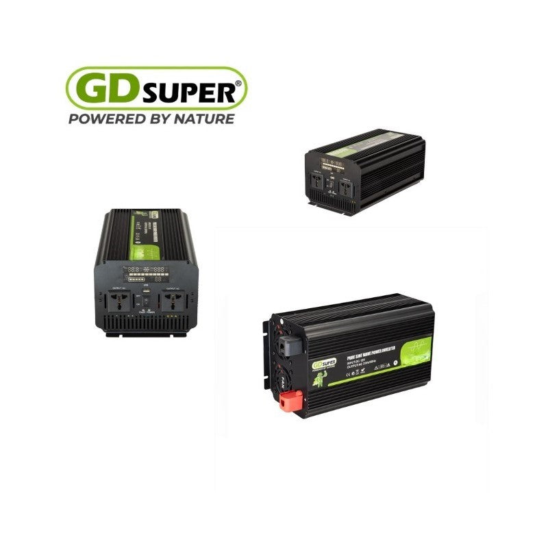 INVERTER ΚΑΘΑΡΟΥ ΗΜΙΤΟΝΟΥ 3000W (12V/24V σε 220V) GD-3000W-A