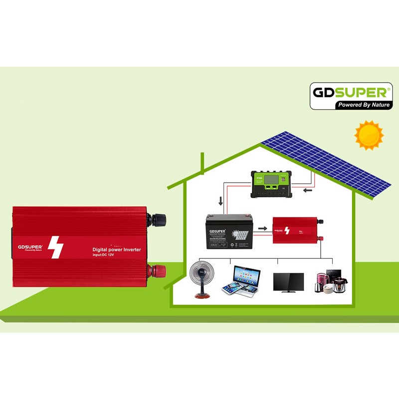 ΜΕΤΑΤΡΟΠΕΑΣ ΡΕΥΜΑΤΟΣ INVERTER 900W GD-900W POWER & SOLAR