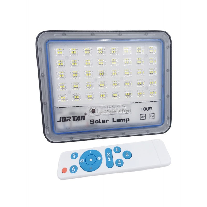 JORTAN LED ΗΛΙΑΚΟΣ ΠΡΟΒΟΛΕΑΣ 100W ΜΕ ΤΗΛΕΧΕΙΡΙΣΜΟ JT-BS100W-TFTZ