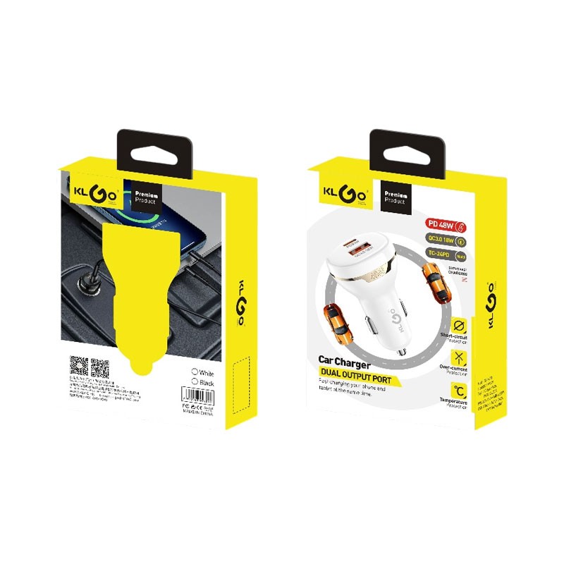 KLGO ΦΟΡΤΙΣΤΗΣ ΑΥΤΟΚΙΝΗΤΟΥ 48W TC-24PD AUTO/MOTO > ΑΞΕΣΟΥΑΡ AUTO/MOTO > ΦΟΡΤΙΣΤΕΣ ΑΥΤΟΚΙΝΗΤΟΥ
