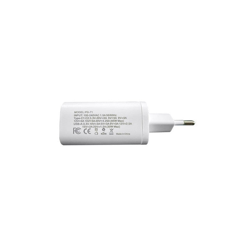 KLGO ΦΟΡΤΙΣΤΗΣ ΓΡΗΓΟΡΗΣ ΦΟΡΤΙΣΗΣ 65W 2 PD+QC3.0 PD-71 ΚΕΝΤΡΙΚΟ > ΤΗΛΕΦΩΝΑ ΚΑΙ ΑΞΕΣΟΥΑΡ > ΦΟΡΤΙΣΤΕΣ