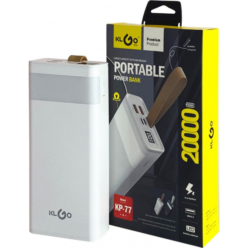 KLGO POWER BANK 20.000mAh KP-77 ΚΕΝΤΡΙΚΟ > ΤΗΛΕΦΩΝΑ ΚΑΙ ΑΞΕΣΟΥΑΡ > POWER BANKS
