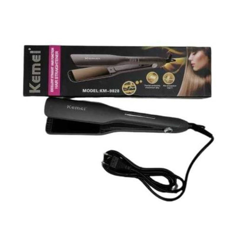 Kemei KM 9828 Πρέσα Μαλλιών με Κεραμικές Πλάκες - Hair straightener