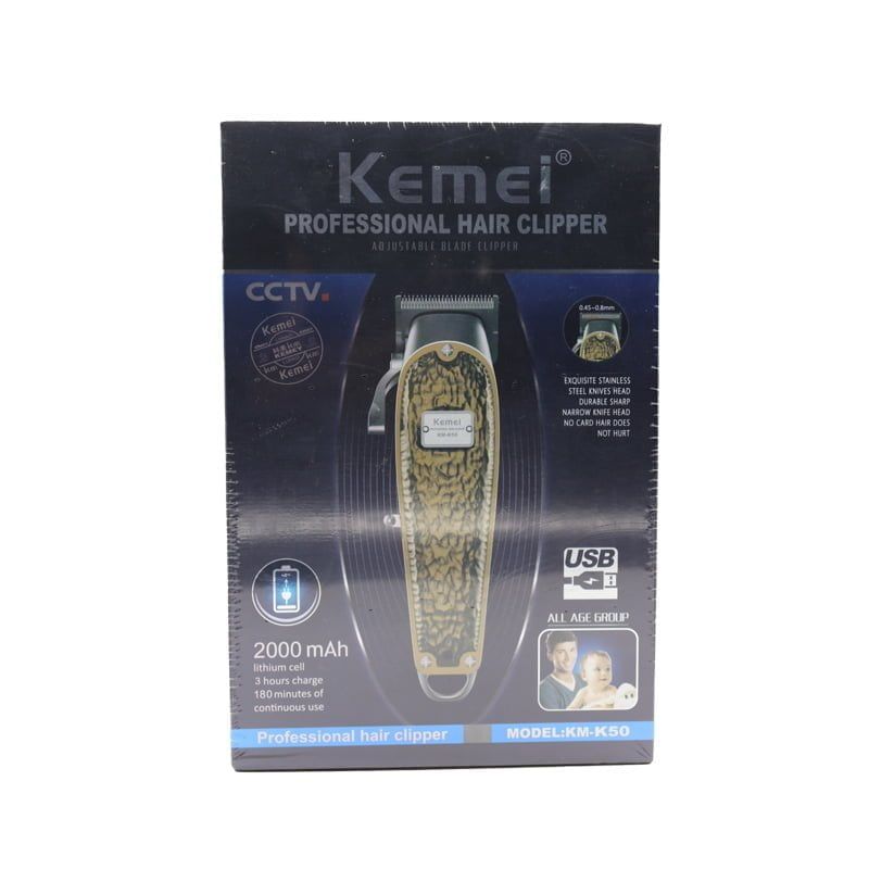 Kemei KM-K50 Κουρευτική Μηχανή Επαναφορτιζόμενη - Hair clipper - Angel shopping