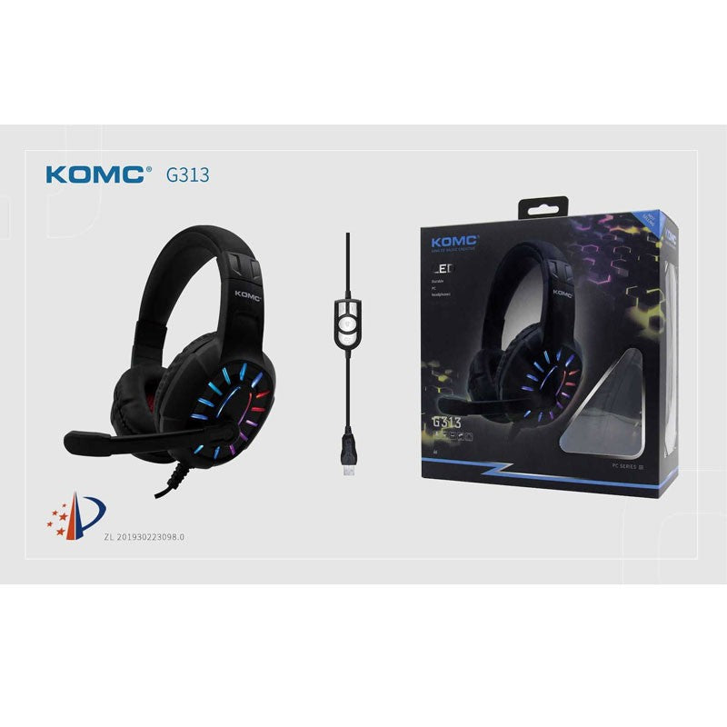 KOMC OVER EAR GAMING HEADSET ΜΕ ΣΥΝΔΕΣΗ USB / 2x3.5mm G313 ΚΕΝΤΡΙΚΟ > ΕΙΔΗ ΥΠΟΛΟΓΙΣΤΩΝ > ΠΕΡΙΦΕΡΕΙΑΚΑ > ΗΧΟΣ/ΧΕΙΡΙΣΤΗΡΙΑ/WEBCAMS