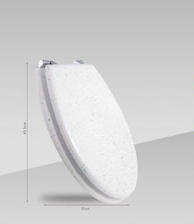 Landsh Καπάκι Λεκάνης Ξύλινο 37x43.5cm Λευκό Κωδικός: 008-MTG-93086