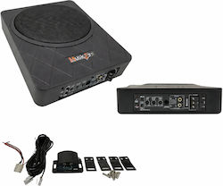 Ενεργό Subwoofer Αυτοκινήτου Slim Under Seat 8"/10" Musicfire 1500w Ενσωματωμένο Ενισχυτή Bass Boost & Remote Control Μαύρο Κωδικός: QP-94556