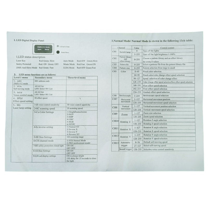 ΦΩΤΟΡΥΘΜΙΚΟ LASER LIGHT 10W KY-04207 PRO LIGHT AND SOUND