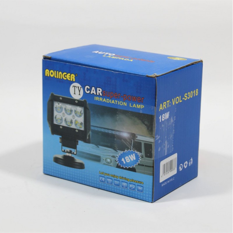 ΠΡΟΒΟΛΕΑΣ LED ΔΙΑΣΠΟΡΑΣ 18W ROLINGER VOL-S3018-J AUTO/MOTO > ΦΩΤΙΣΜΟΣ AUTO/MOTO > LED ΦΩΤΑ/ΠΡΟΒΟΛΕΙΣ