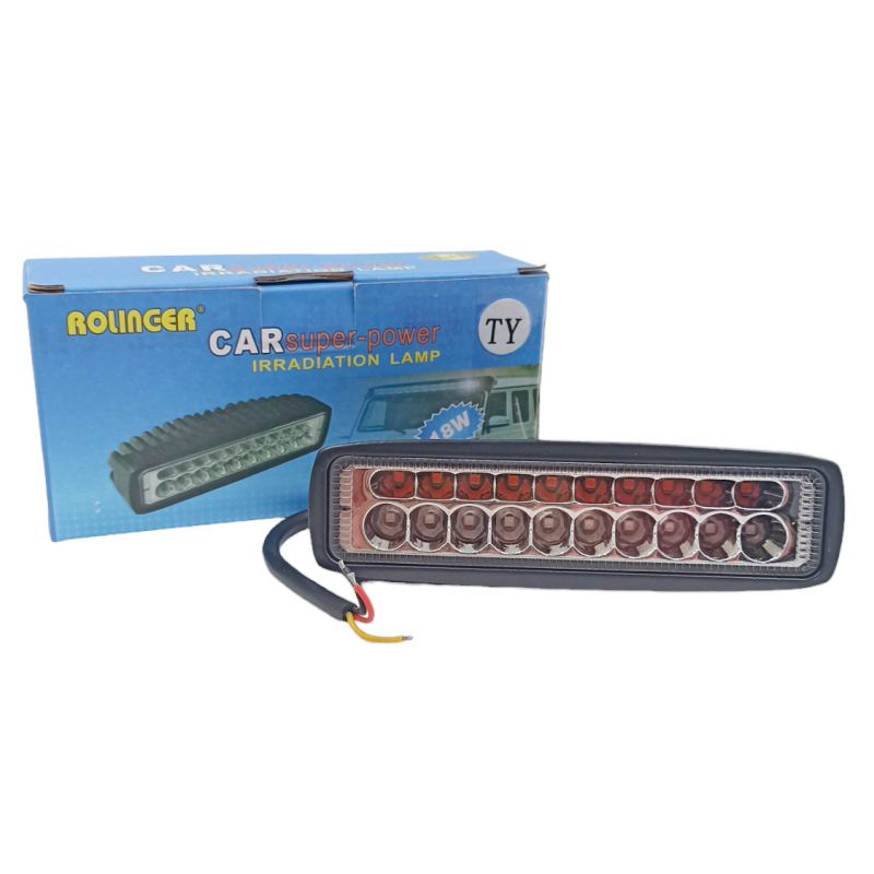 LED ΠΡΟΒΟΛΑΚΙ 18W ΚΟΚΚΙΝΟ/ΜΠΛΕ TY-3138 AUTO/MOTO > ΦΩΤΙΣΜΟΣ AUTO/MOTO > LED ΦΩΤΑ/ΠΡΟΒΟΛΕΙΣ