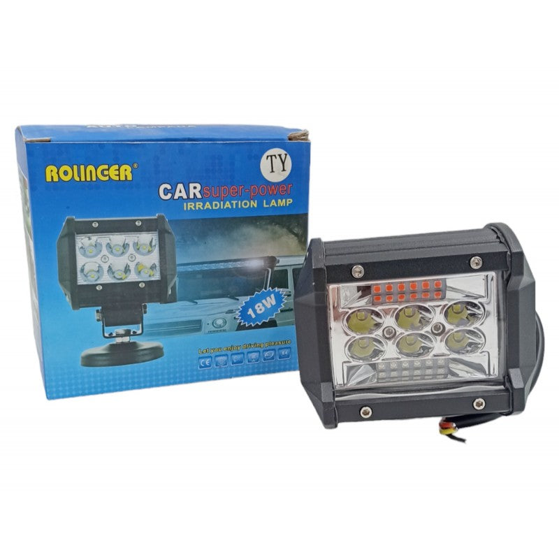 LED ΠΡΟΒΟΛΑΚΙ 18W ΜΕ ΚΟΚΚΙΝΟ/ΜΠΛΕ VOL-S3018 AUTO/MOTO > ΦΩΤΙΣΜΟΣ AUTO/MOTO > LED ΦΩΤΑ/ΠΡΟΒΟΛΕΙΣ