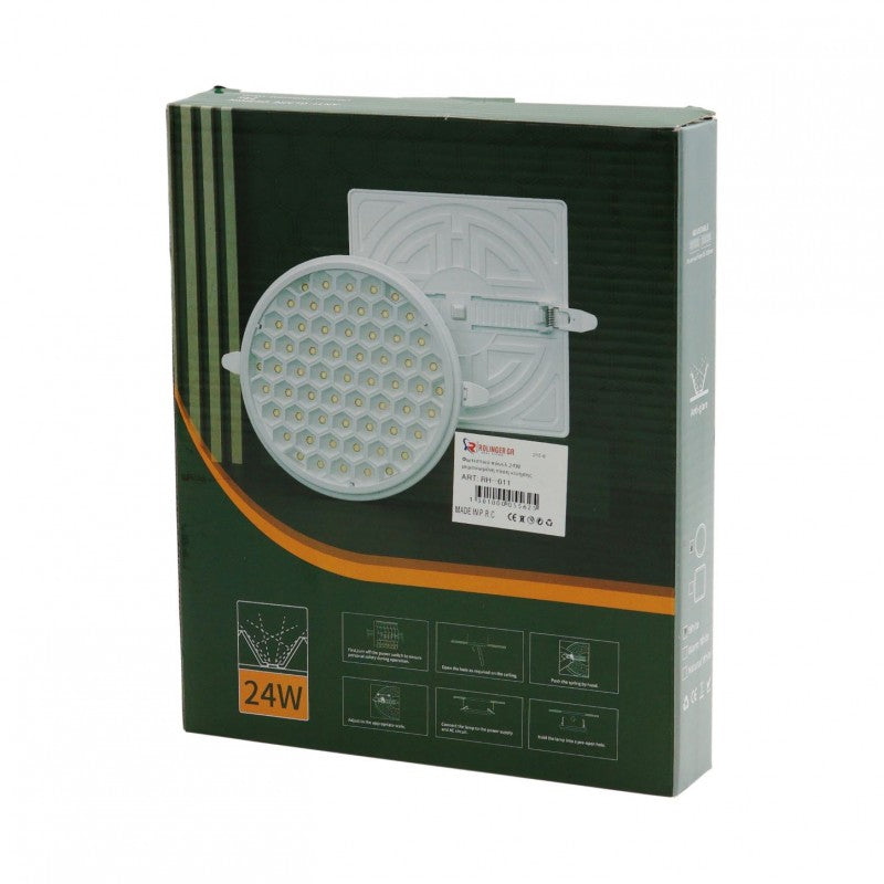 LED ΠΑΝΕΛ 24w ΜΕ ΤΡΟΦΟΔΟΤΙΚΟ RH-011 ΚΕΝΤΡΙΚΟ > ΦΩΤΙΣΜΟΣ
