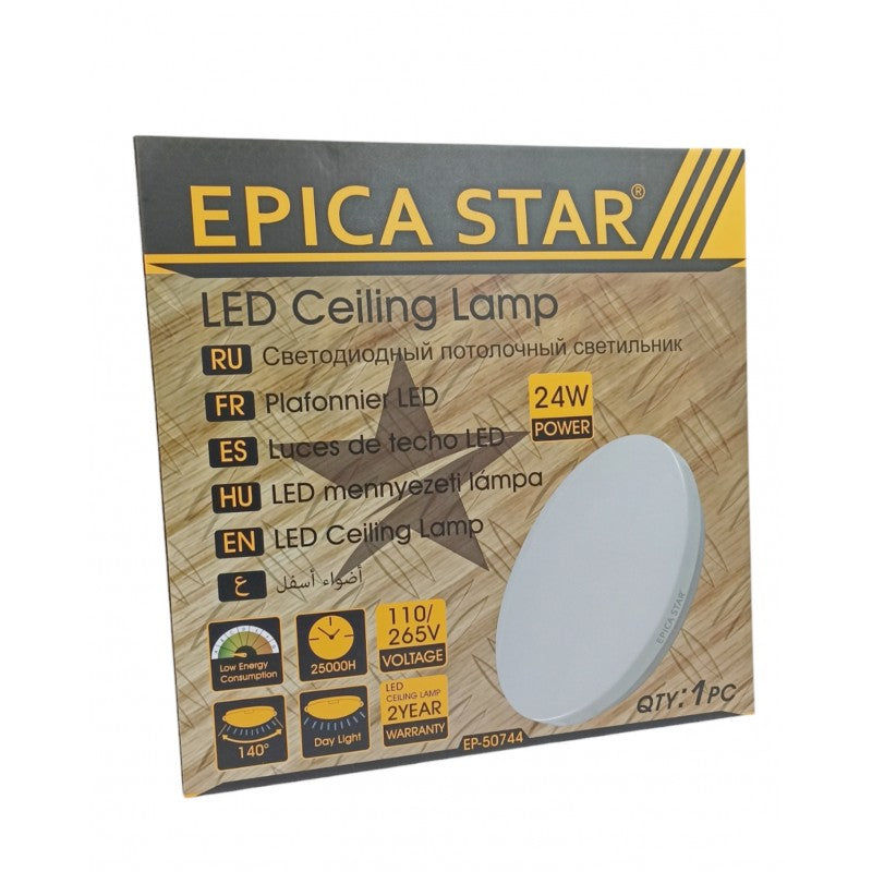 LED ΛΑΜΠΑ ΟΡΟΦΗΣ 24W/Φ35 EPICA STAR EP-50744 ΚΕΝΤΡΙΚΟ > ΦΩΤΙΣΜΟΣ > ΠΟΛΥΦΩΤΑ ΚΑΙ ΣΠΟΤ