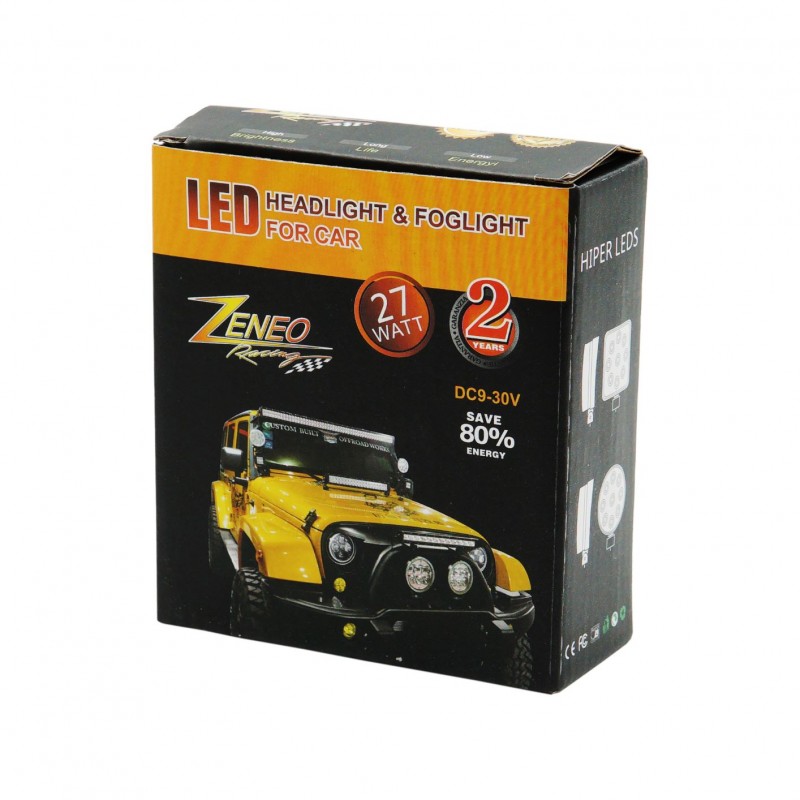 LED ΠΡΟΒΟΛΕΑΣ 27W ΣΤΡΟΓΓΥΛΟΣ AU-63122 AUTO/MOTO > ΦΩΤΙΣΜΟΣ AUTO/MOTO > LED ΦΩΤΑ/ΠΡΟΒΟΛΕΙΣ