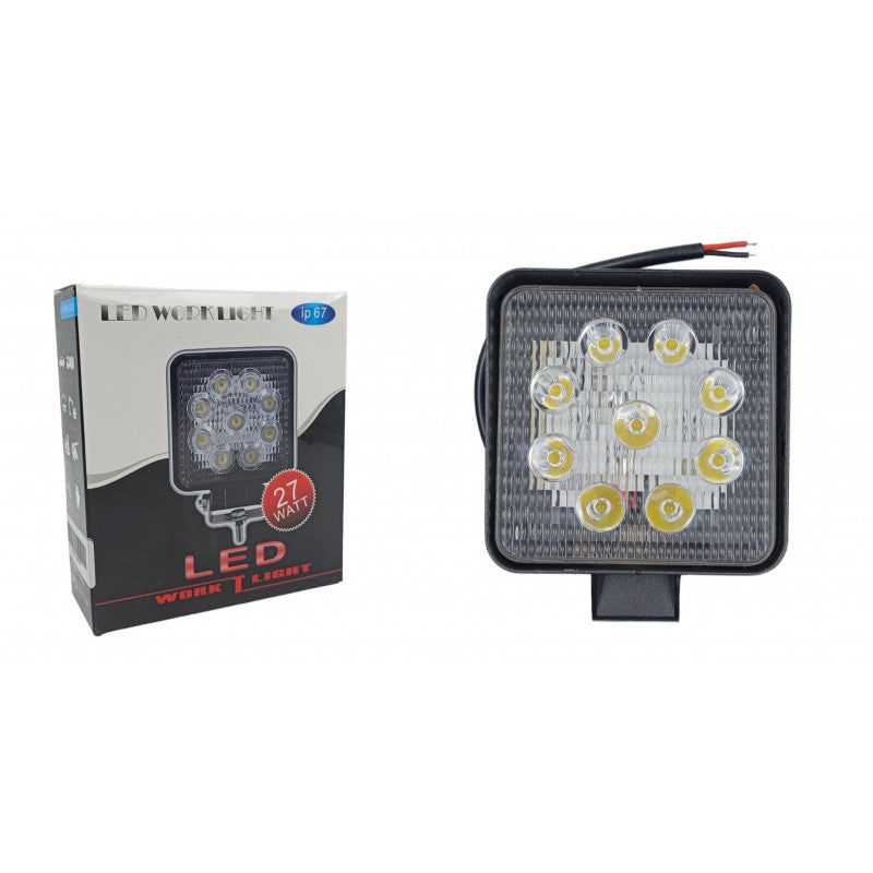 ΠΡΟΒΟΛΕΑΣ LED ΤΕΤΡΑΓΩΝΟΣ 27W S27W AUTO/MOTO > ΦΩΤΙΣΜΟΣ AUTO/MOTO > LED ΦΩΤΑ/ΠΡΟΒΟΛΕΙΣ