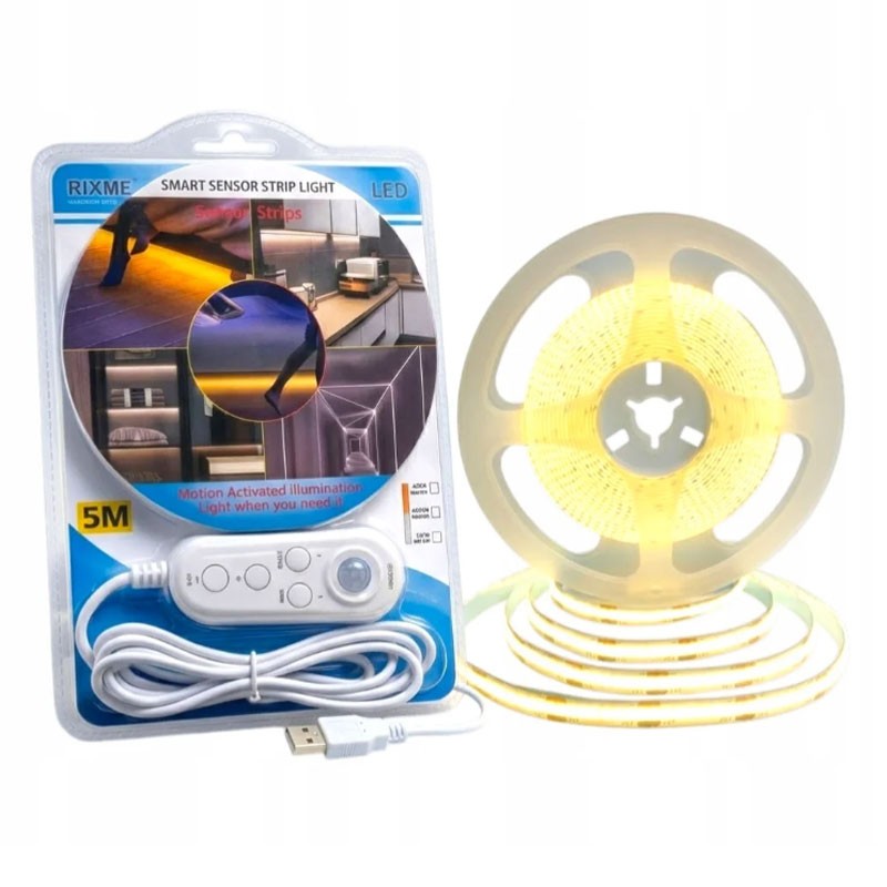 ΤΑΙΝΙΑ LED ΜΕ ΑΙΣΘΗΤΗΡΑ ΚΙΝΗΣΗΣ 3000K 5m RZ-57512 ΚΕΝΤΡΙΚΟ > ΦΩΤΙΣΜΟΣ > ΤΑΙΝΙΕΣ LED