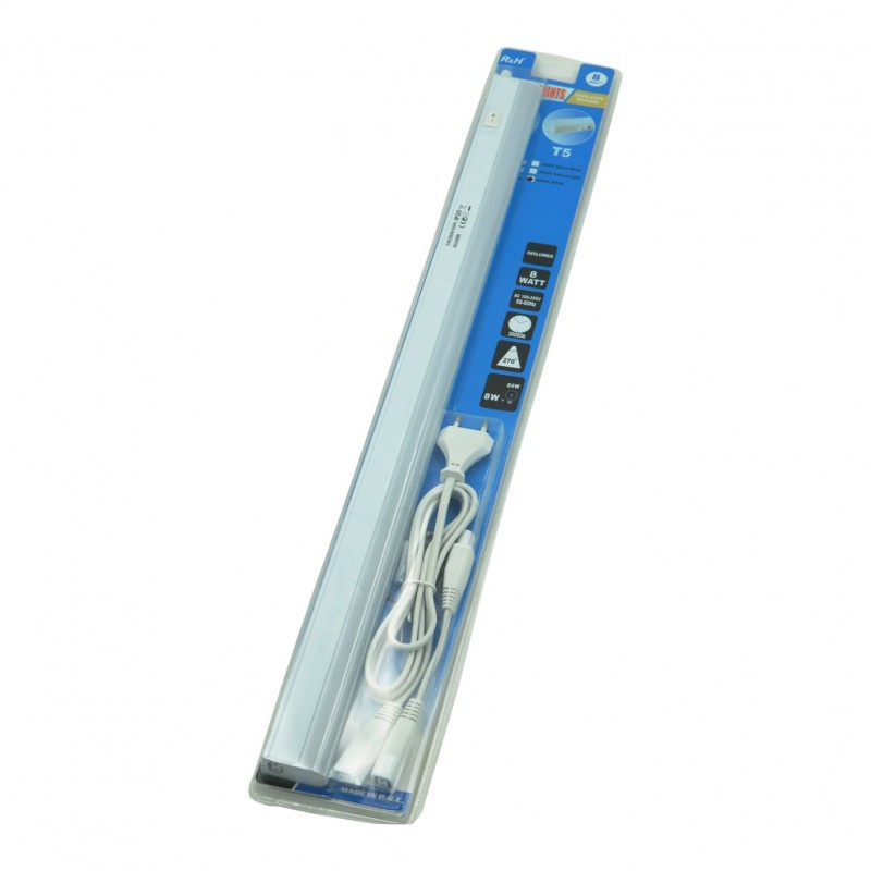 ΜΠΑΡΑ LED 8W ΨΥΧΡΟ ΦΩΣ T5-60CM-8W ΚΕΝΤΡΙΚΟ > ΦΩΤΙΣΜΟΣ > ΛΑΜΠΕΣ