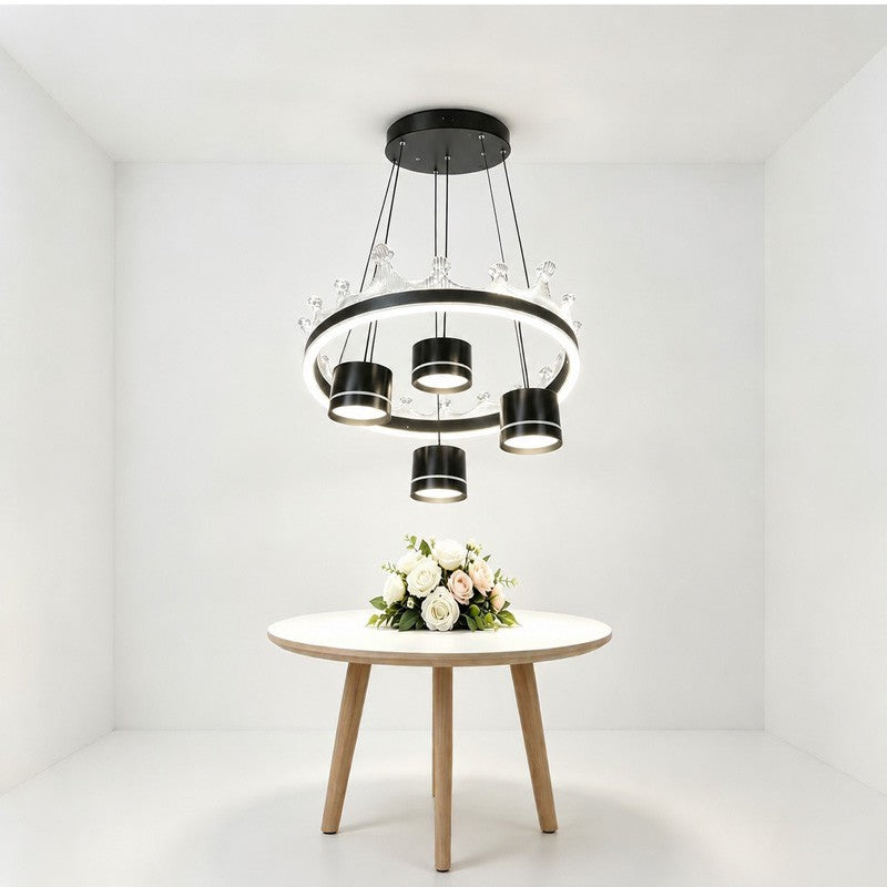 ΚΡΕΜΑΣΤΟ ΦΩΤΙΣΤΙΚΟ LED ΣΕ ΣΧΗΜΑ ΚΟΡΩΝΑΣ AD-06933 ΚΕΝΤΡΙΚΟ > ΦΩΤΙΣΜΟΣ > ΠΟΛΥΦΩΤΑ ΚΑΙ ΣΠΟΤ