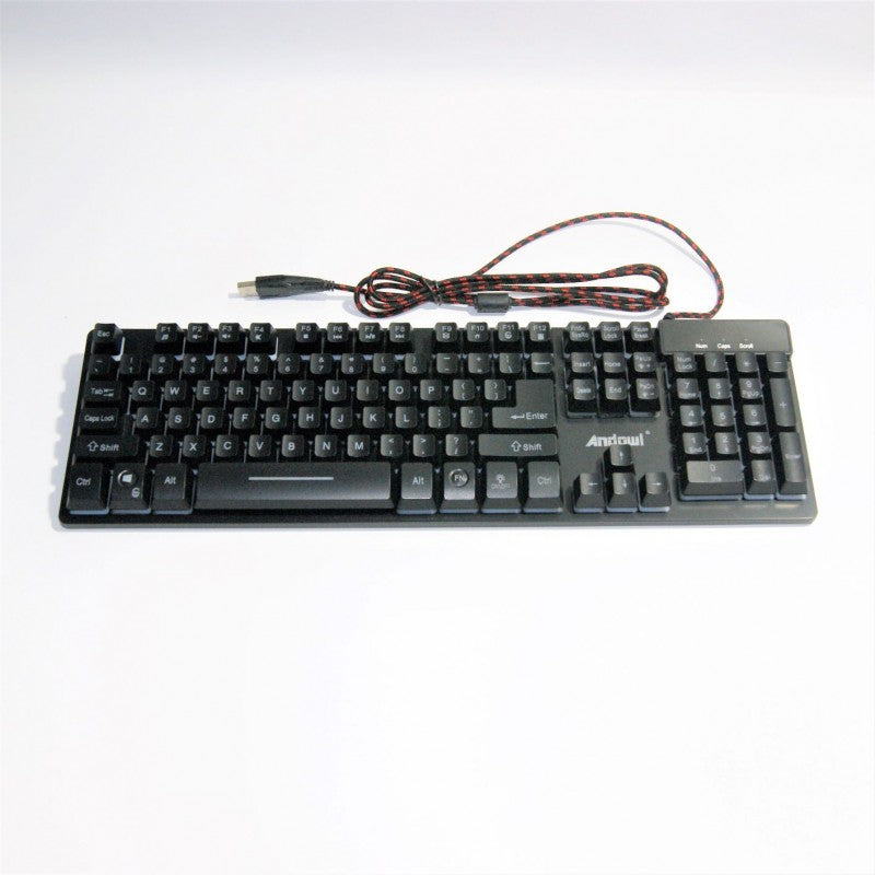 ΠΛΗΚΤΡΟΛΟΓΙΟ ΜΕ ΟΠΙΣΘΙΟ ΦΩΤΙΣΜΟ LED ANDOWL Q-801 ΚΕΝΤΡΙΚΟ > ΕΙΔΗ ΥΠΟΛΟΓΙΣΤΩΝ > ΠΕΡΙΦΕΡΕΙΑΚΑ > ΠΛΗΚΤΡΟΛΟΓΙΑ