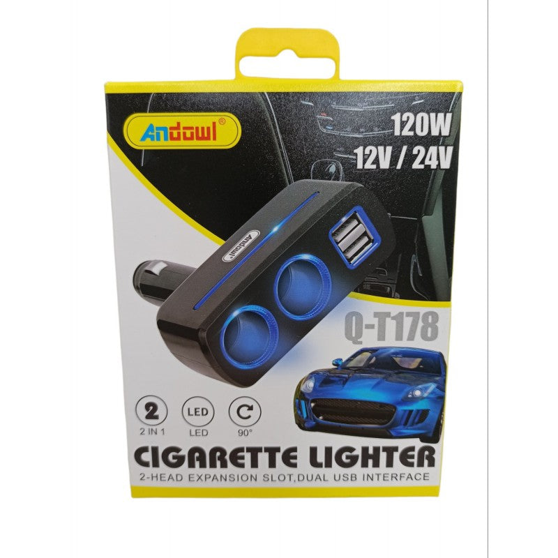 ΦΟΡΤΙΣΤΗΣ ΑΥΤΟΚΙΝΗΤΟΥ ΜΕ LED ΦΩΤΙΣΜΟ ANDOWL Q-T178 AUTO/MOTO > ΑΞΕΣΟΥΑΡ AUTO/MOTO > ΦΟΡΤΙΣΤΕΣ ΑΥΤΟΚΙΝΗΤΟΥ