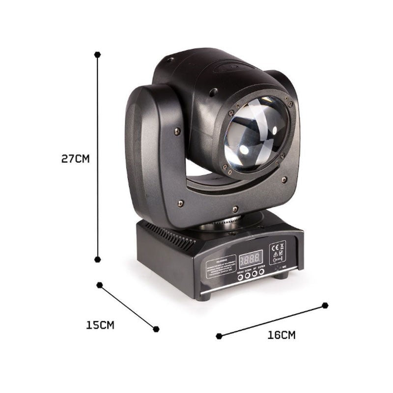 LED BEAM ΦΩΤΟΡΥΘΜΙΚΟ ΜΕ ΡΟΜΠΟΤΙΚΗ ΚΕΦΑΛΗ 100W KDB-03182 PRO LIGHT AND SOUND