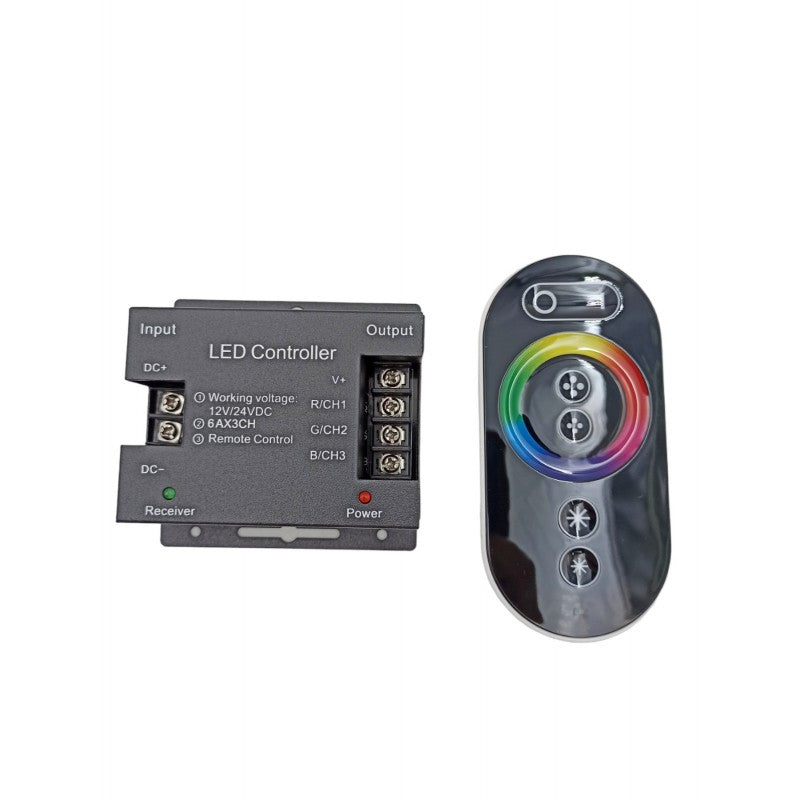 LED CONTROLLER ΜΕ ΤΗΛΕΧΕΙΡΙΣΤΗΡΙΟ ΓΙΑ LED ΤΑΙΝΙΑ RGB HL-06063 ΚΕΝΤΡΙΚΟ > ΦΩΤΙΣΜΟΣ > ΤΑΙΝΙΕΣ LED