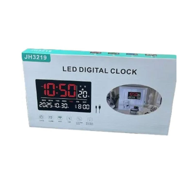 ΨΗΦΙΑΚΟ LED ΡΟΛΟΙ ΜΕ ΗΜΕΡΟΛΟΓΙΟ, ΗΜΕΡΟΜΗΝΙΑ & ΘΕΡΜΟΚΡΑΣΙΑ JH3219 ΚΕΝΤΡΙΚΟ > ΓΙΑ ΤΟ ΣΠΙΤΙ > ΓΙΑ ΤΟ ΣΑΛΟΝΙ