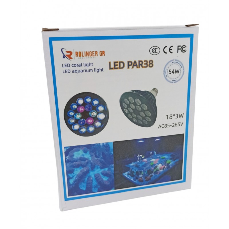 LED PAR ΦΩΣ RGB ΓΙΑ ΕΝΥΔΡΕΙΑ 54W ΜΕ ΒΥΣΜΑ Ε27 LED-54W HOBBY > PETSHOP > ΕΝΥΔΡΕΙΑ