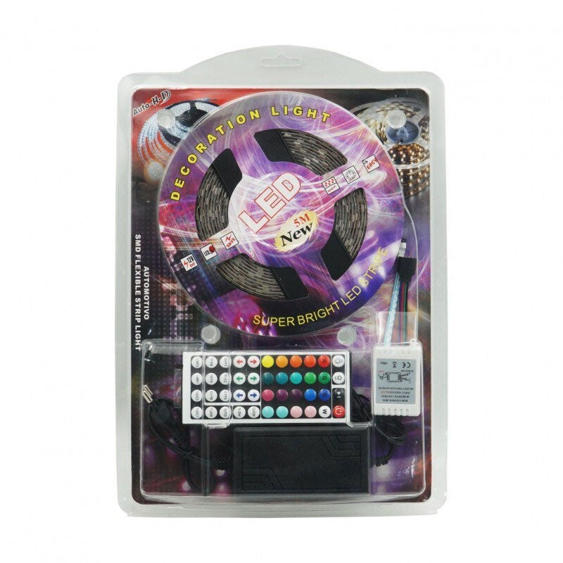 LED ΤΑΙΝΙΑ RGB 5m ΜΕ ΤΡΟΦΟΔΟΤΙΚΟ & ΤΗΛΕΧΕΙΡΙΣΤΗΡΙΟ RGB5050A ΚΕΝΤΡΙΚΟ > ΦΩΤΙΣΜΟΣ > ΤΑΙΝΙΕΣ LED