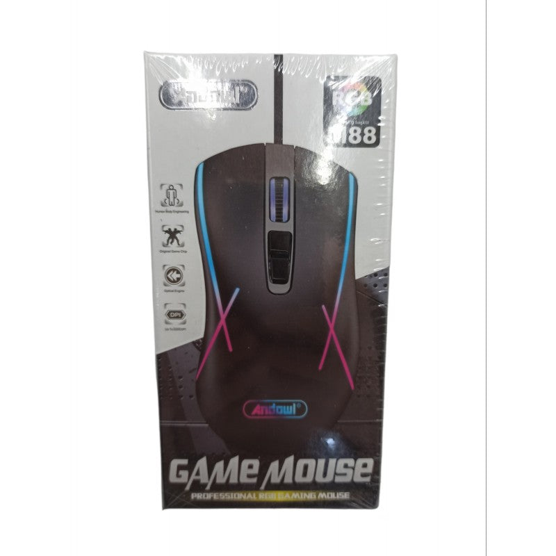ΕΝΣΥΡΜΑΤΟ ΠΟΝΤΙΚΙ ΜΕ LED RGB ΦΩΤΙΣΜΟ ANDOWL M88 ΚΕΝΤΡΙΚΟ > ΕΙΔΗ ΥΠΟΛΟΓΙΣΤΩΝ > ΠΕΡΙΦΕΡΕΙΑΚΑ > ΠΟΝΤΙΚΙΑ