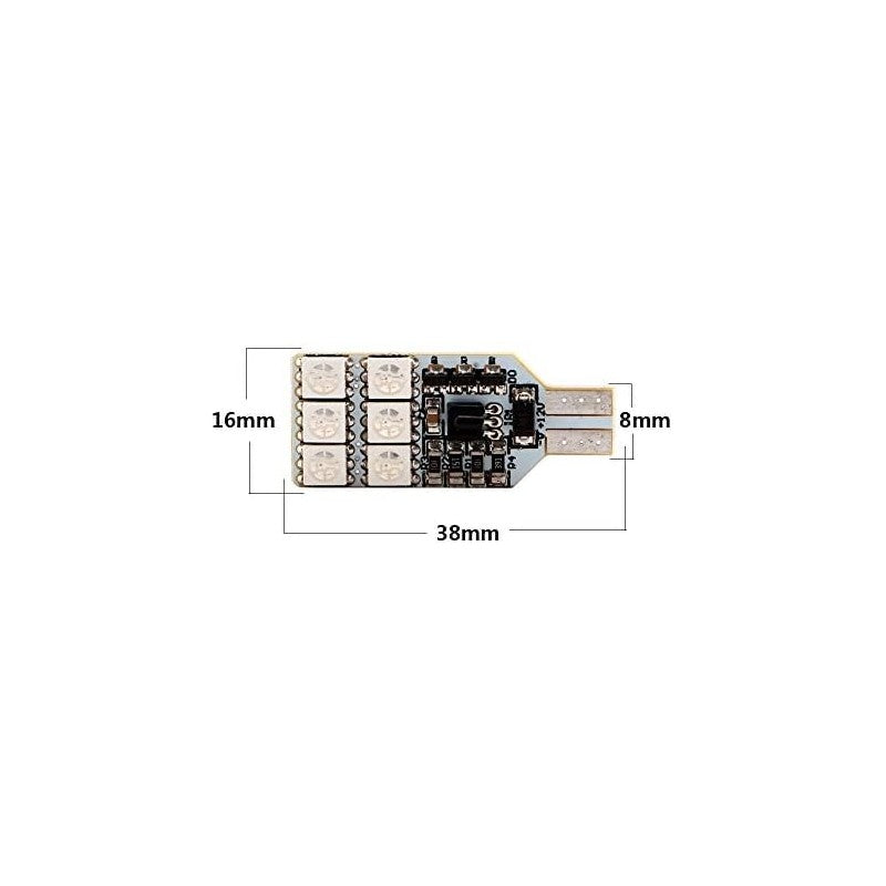 ΣΕΤ LED ΛΑΜΠΕΣ ΑΥΤΟΚΙΝΗΤΟΥ T10 12LED RBG ΜΕ ΤΗΛΕΧΕΙΡΙΣΤΗΡΙΟ TY-00037 AUTO/MOTO > ΦΩΤΙΣΜΟΣ AUTO/MOTO > LED ΨΕΙΡΕΣ
