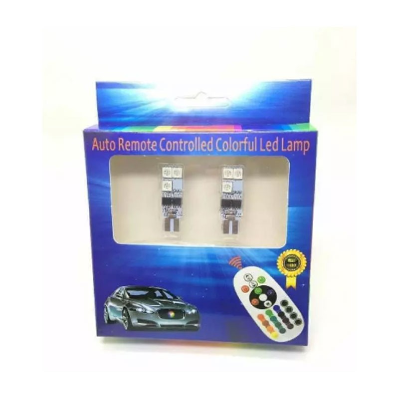 ΣΕΤ LED ΛΑΜΠΕΣ ΑΥΤΟΚΙΝΗΤΟΥ T10 6LED RBG ΜΕ ΤΗΛΕΧΕΙΡΙΣΤΗΡΙΟ TY-34997