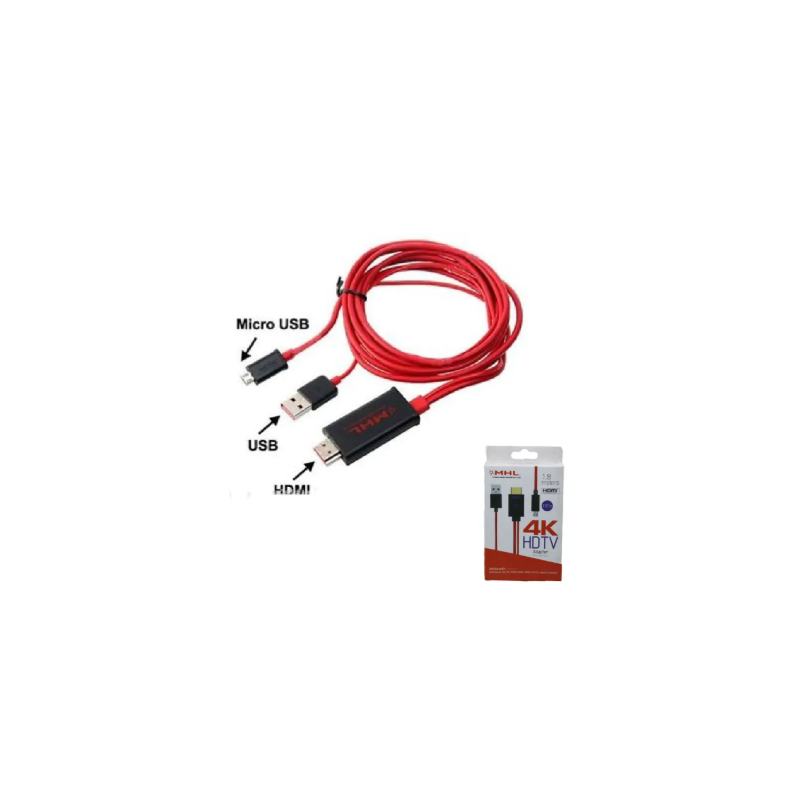 ΚΑΛΩΔΙΟ MHL MICRO USB HDMI 4K HDTV 1.8m 11PIN 17694-17 ΚΕΝΤΡΙΚΟ > ΤΗΛΕΦΩΝΑ ΚΑΙ ΑΞΕΣΟΥΑΡ > ΑΞΕΣΟΥΑΡ ΚΙΝΗΤΩΝ