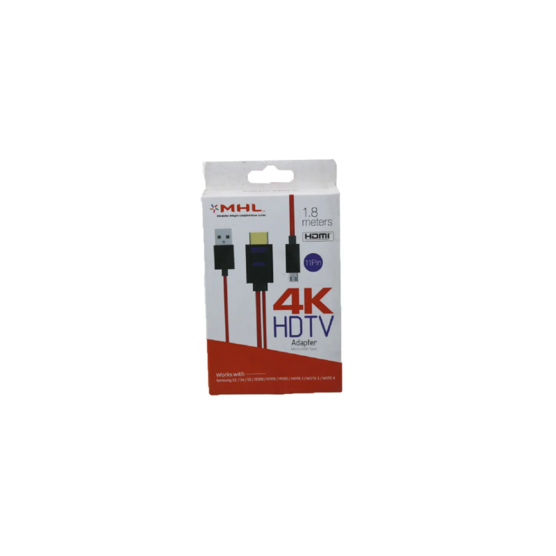 ΚΑΛΩΔΙΟ MHL MICRO USB HDMI 4K HDTV 1.8m 11PIN 17694-17 ΚΕΝΤΡΙΚΟ > ΤΗΛΕΦΩΝΑ ΚΑΙ ΑΞΕΣΟΥΑΡ > ΑΞΕΣΟΥΑΡ ΚΙΝΗΤΩΝ