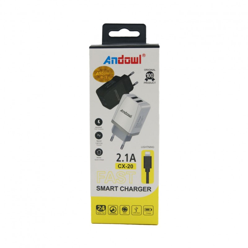 ΦΟΡΤΙΣΤΗΣ micro-USB ΜΕ 2 ΘΥΡΕΣ 2.1A ANDOWL CX-20 ΚΕΝΤΡΙΚΟ > ΤΗΛΕΦΩΝΑ ΚΑΙ ΑΞΕΣΟΥΑΡ > ΦΟΡΤΙΣΤΕΣ