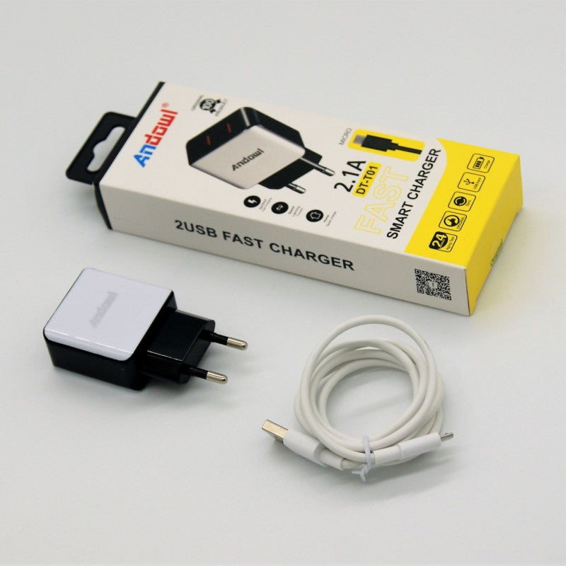 ΦΟΡΤΙΣΤΗΣ micro-USB ΜΕ 2 ΘΥΡΕΣ 2.1A ANDOWL PH-AN-DTT01 ΚΕΝΤΡΙΚΟ > ΤΗΛΕΦΩΝΑ ΚΑΙ ΑΞΕΣΟΥΑΡ > ΦΟΡΤΙΣΤΕΣ